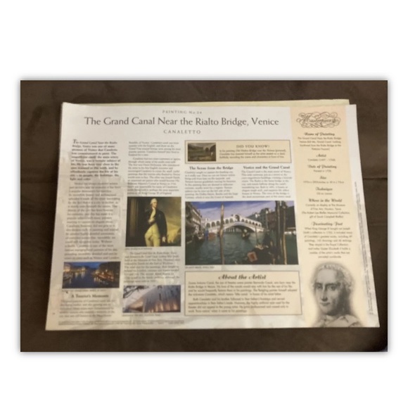 Canal Near Rialto Bridge, Venice Canaletto Repro,The Plains Of Heaven,Two Prints - Picture 4 of 10